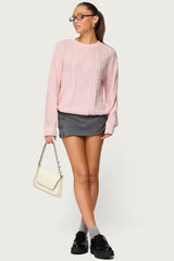 Jessy Cable Knit Oversized Sweater