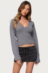 Stacie V Neck Sweater