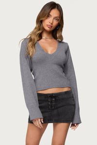 Stacie V Neck Sweater