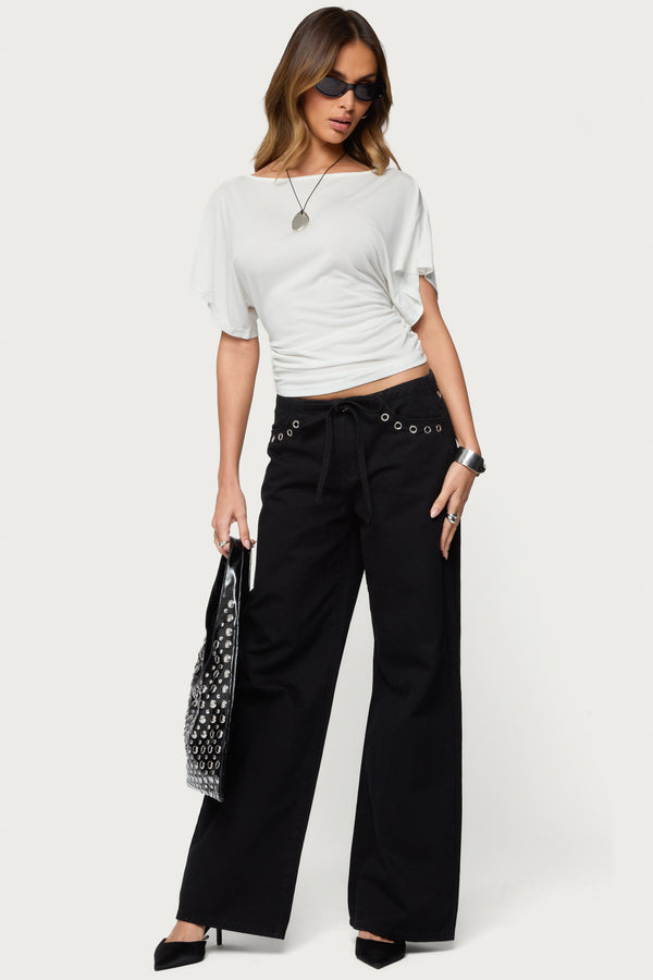 Abriana Ruched Waist Top
