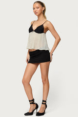 Petite Aisha Low Rise Mini Skirt