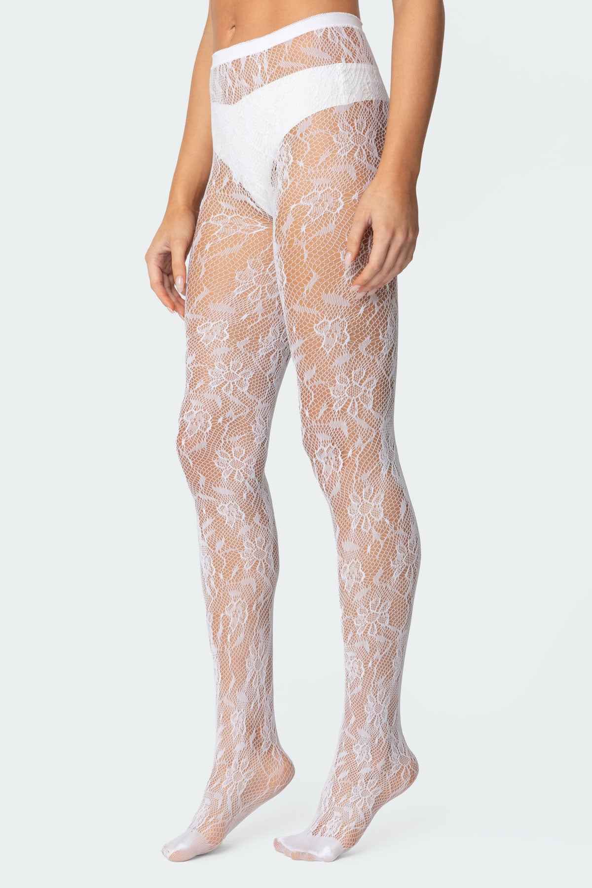 Lacey Fishnet Tights