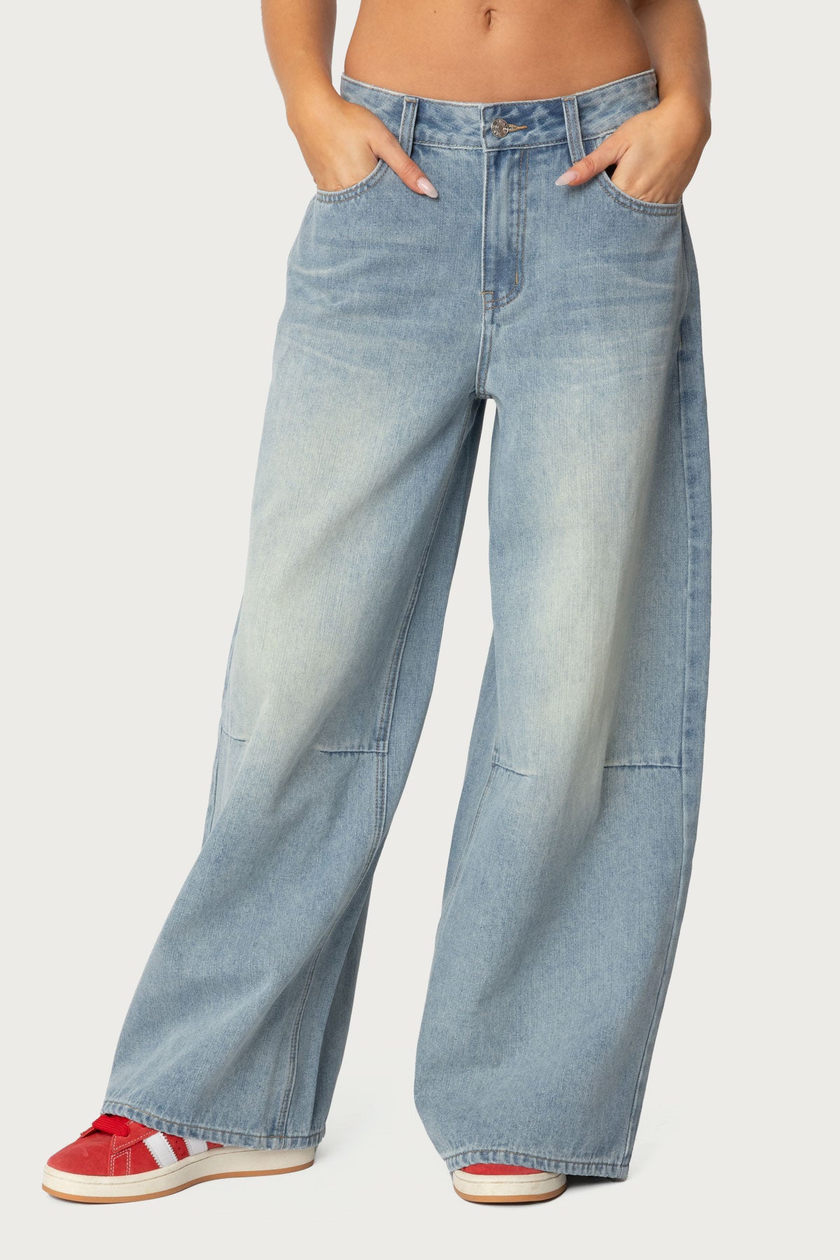 Skater Girl Washed Low Rise Baggy Jeans – edikted