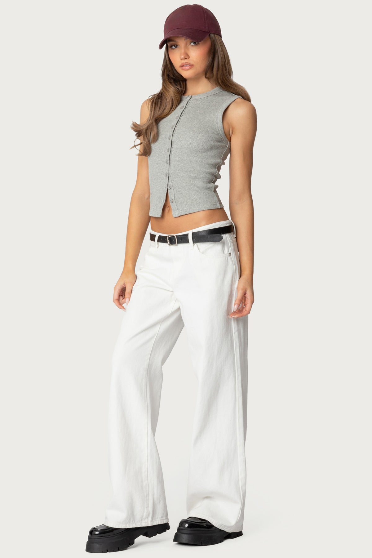 Basel Button Up Tank Top