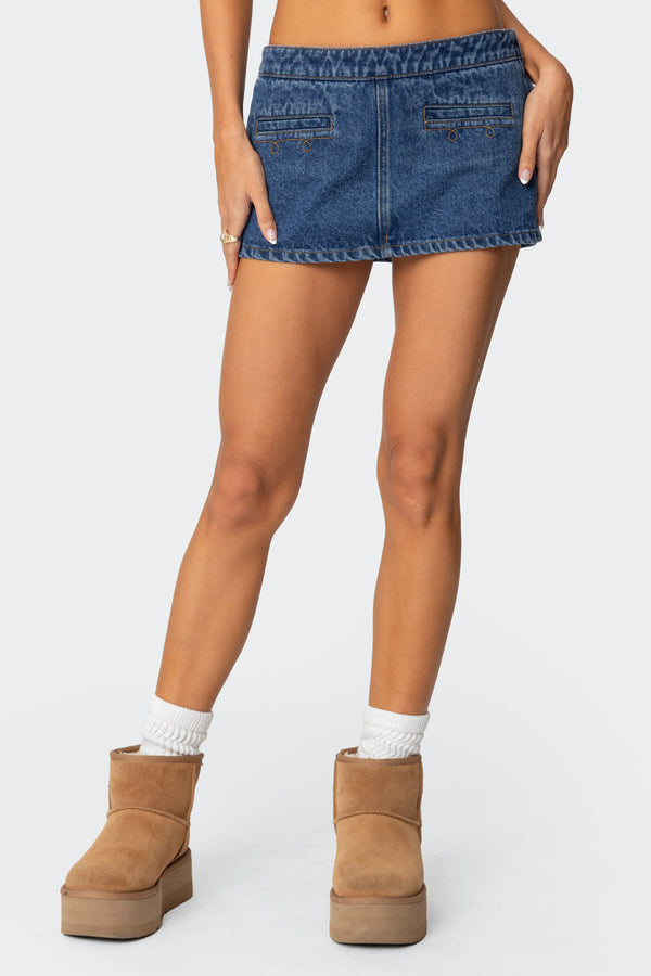 Anita Denim Mini Skort