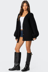 Mathilde Oversized V Neck Cardigan