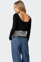 Shania Layered Striped Top