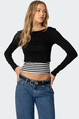 Shania Layered Striped Top