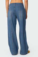 Charlie Panel Stitch Low Rise Jeans