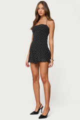 Ariah Polka Dot Chiffon Mini Dress