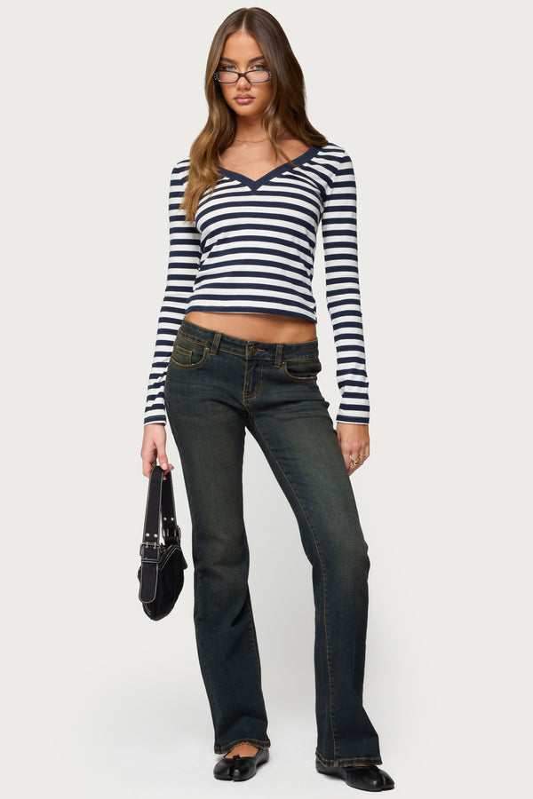 Solly Striped Long Sleeve T Shirt