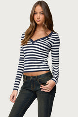 Solly Striped Long Sleeve T Shirt