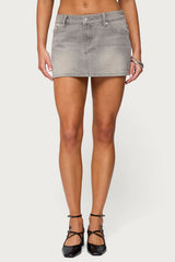 Chiara Denim Micro Skirt