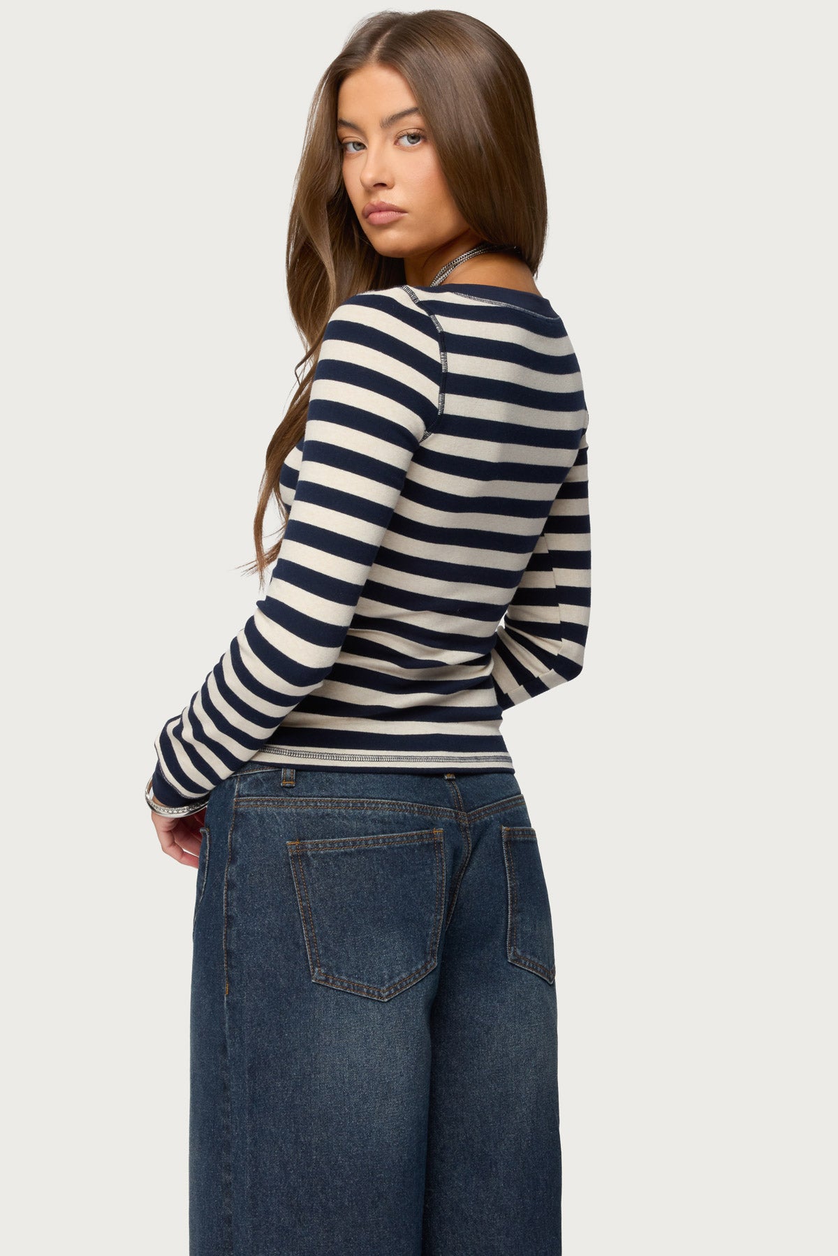 Rainey Striped Long Sleeve Top