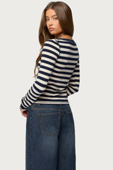 Rainey Striped Long Sleeve Top