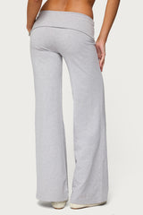 Wide Leg Foldover Pants