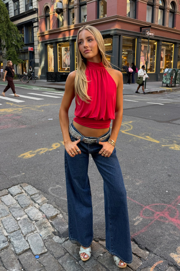 Laeva Backless Halter Top