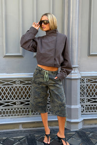 Camo Cargo Bermuda Shorts
