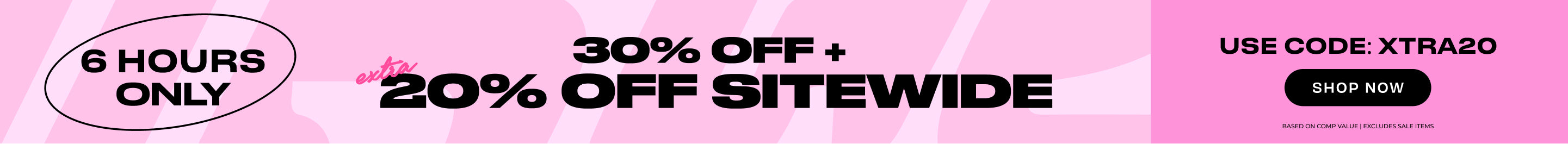 Get Extra 20% Off! Use Code: XTRA20