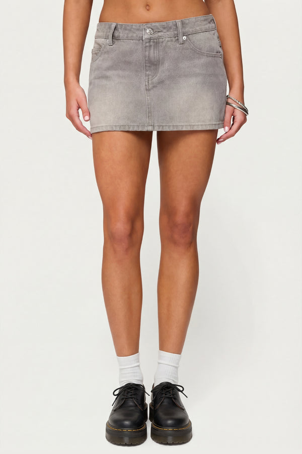 Chiara Denim Micro Skirt
