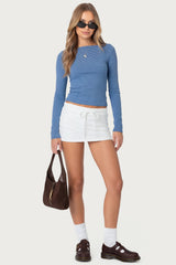 Bayside Slitted Micro Skort