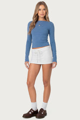 Bayside Slitted Micro Skort