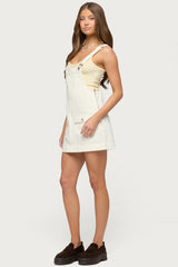Overall Denim Mini Dress