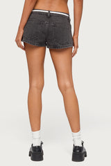 Olesia Tie Belt Denim Shorts