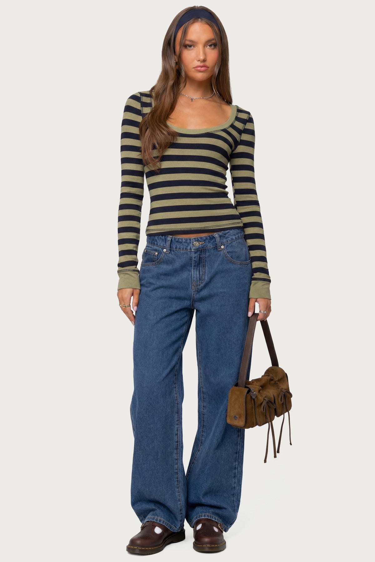 Rainey Striped Long Sleeve Top