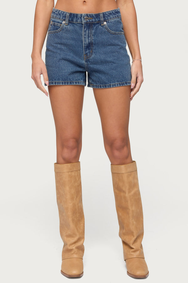 Milena High Rise Denim Shorts