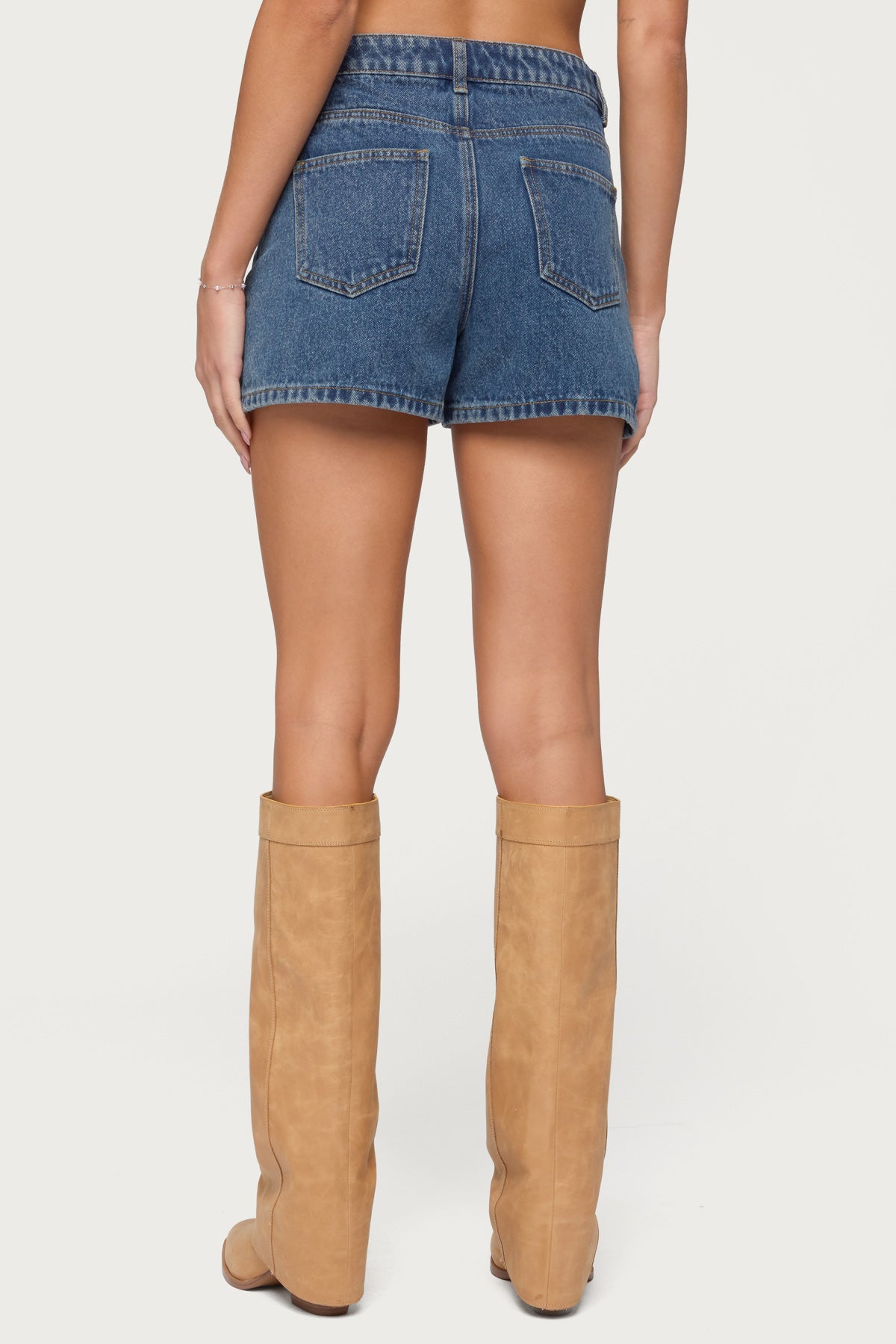 Milena High Rise Denim Shorts