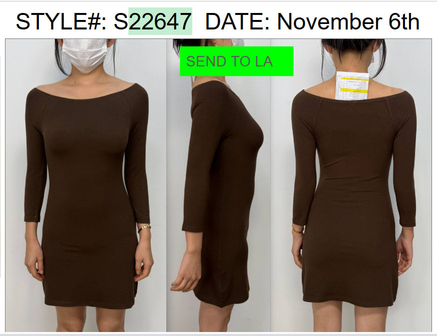 Jadey Boat Neck Mini Dress