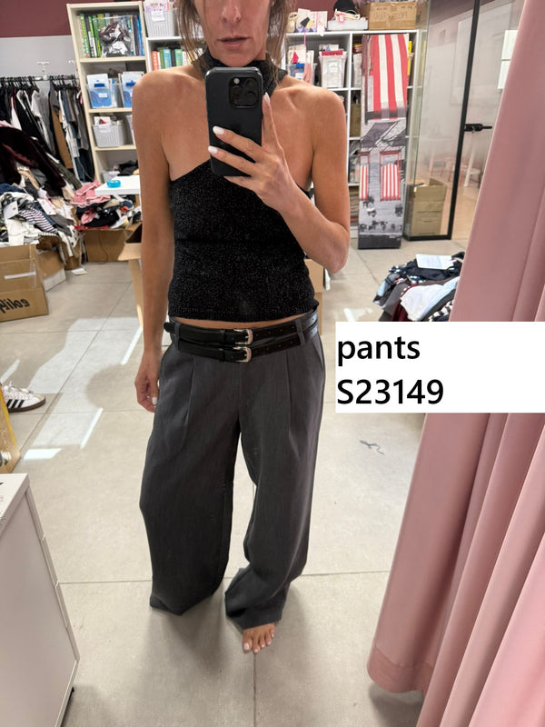 Andy Double Straight Leg Tailored Pants