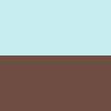 BROWN-AND-AQUA