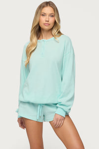 Baila Waffle Henley Top