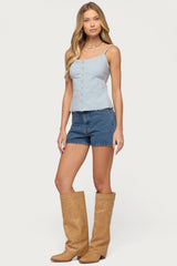 Milena High Rise Denim Shorts