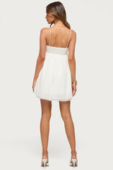 Ariellah Chiffon Babydoll Mini Dress