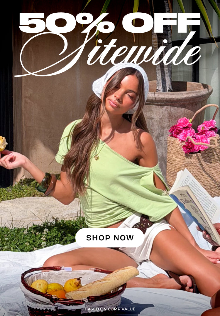 50% OFF SITEWIDE