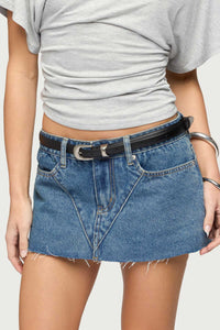 Downtown Faux Leather Belt