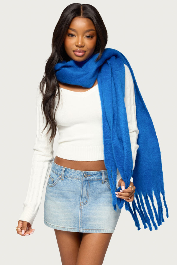 Fringed Chunky Scarf view 1
