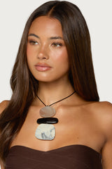 Stone Cord Necklace
