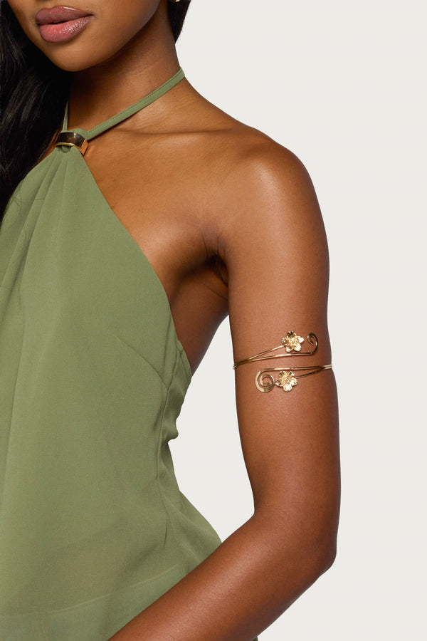 Flower Swirl Arm Cuff