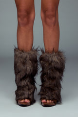 Full Moon Faux Fur Leg Warmers