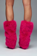 Disco Doll Faux Fur Leg Warmers