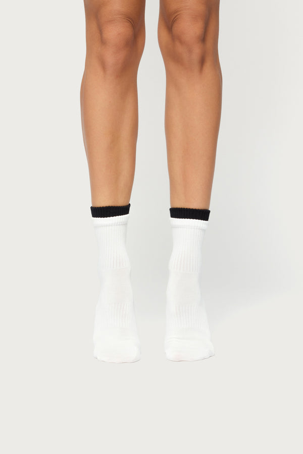 Double Layer Crew Socks view 1
