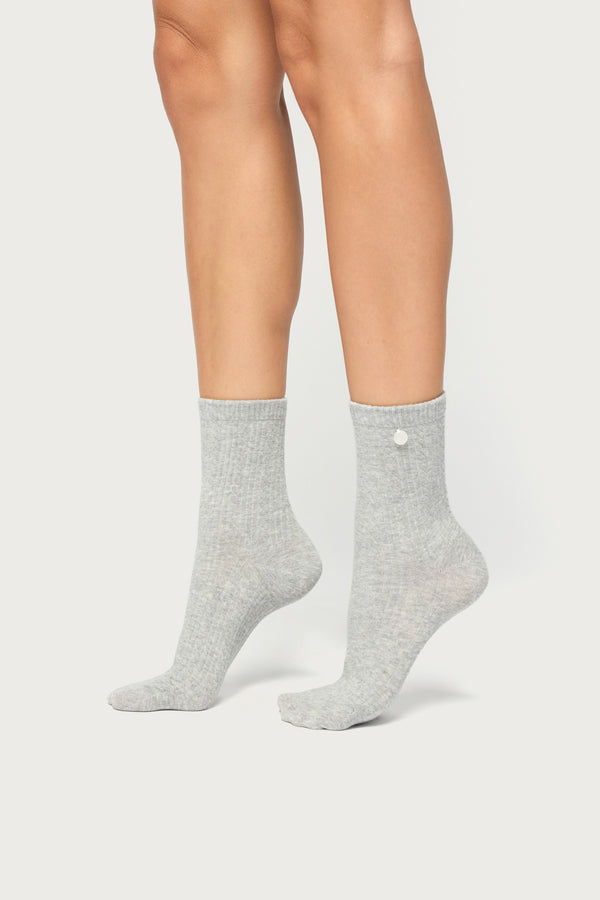 Pearl Ribbed Socks view 1
