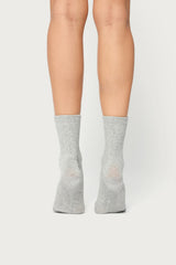 Pearl Ribbed Socks