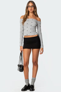 Aisha Low Rise Mini Skirt