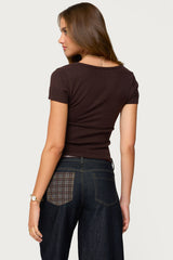 Theresa V Neck Knit Top