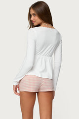 Kenzie Long Sleeve Babydoll Top